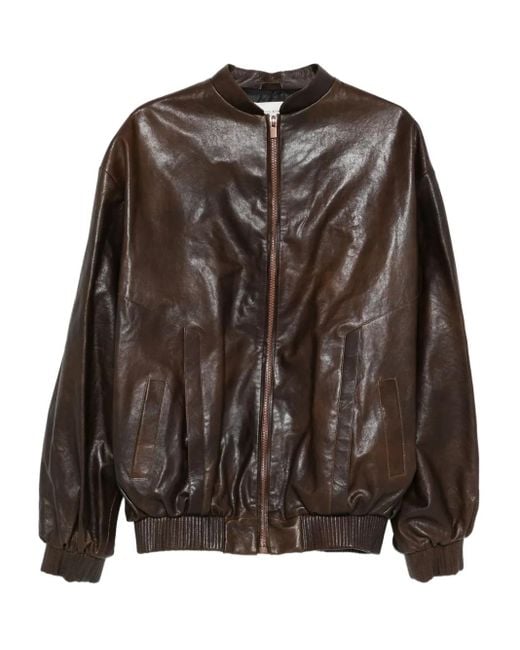 Bomber Con Zip di Magda Butrym in Brown