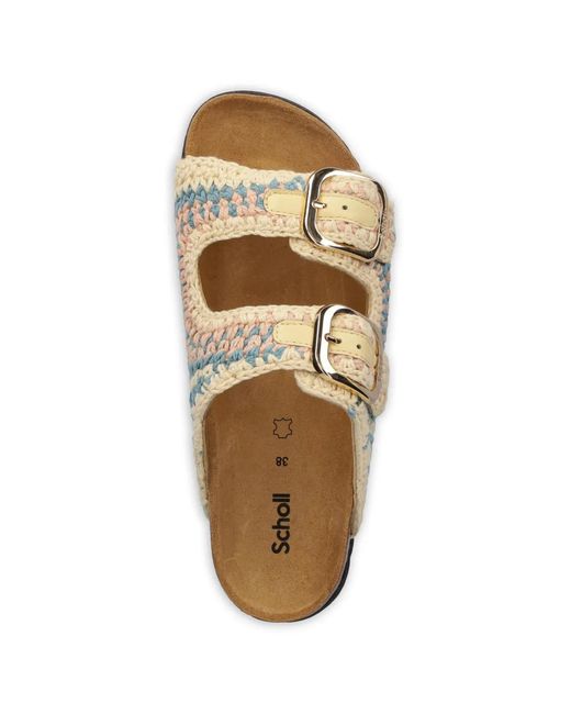 Scholl White Noelle Crocheted Sandals