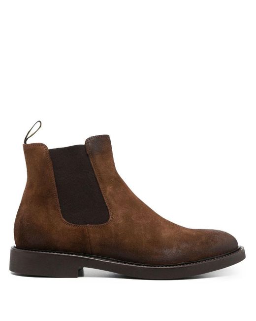 Doucal's Calf-suede Chelsea Boots in Brown for Men | Lyst Australia
