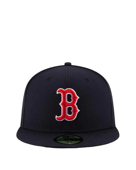 KTZ Blue 59Fifty Boston Sox Cap for men