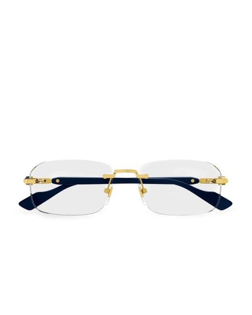 Occhiali Con Logo di Gucci in Blue da Uomo