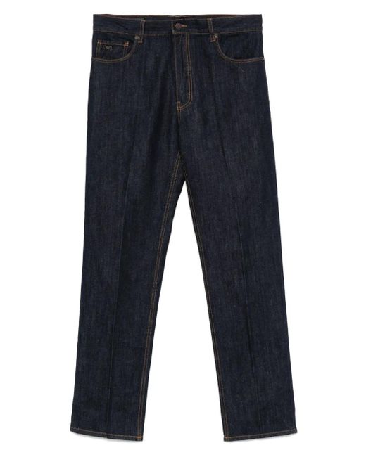 メンズ Emporio Armani テーパードジーンズ Blue