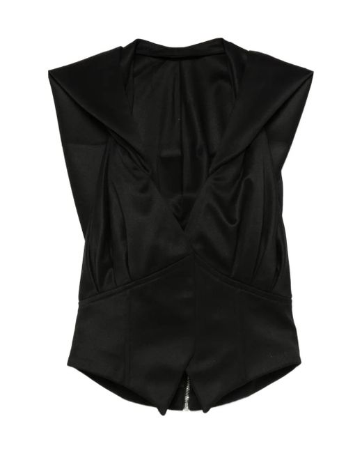 Vestiaire d'un Oiseau Libre Korset Gilet in het Black