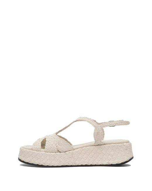 Toni Pons Green 95Mm Interwoven Leather Sandals