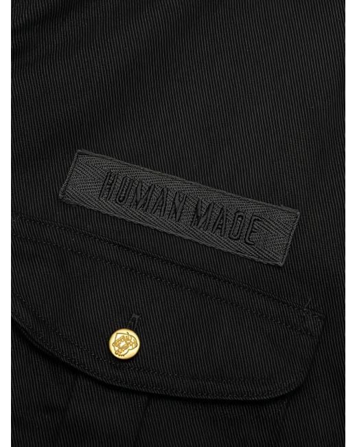 Camicia Con Applicazione Tigre di Human Made in Black da Uomo