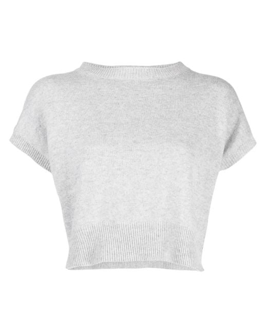 Teddy Cashmere Genova クロップド カシミアベスト White