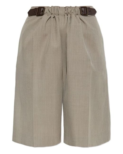 Pantalones cortos con cinturón Loewe de color Gray