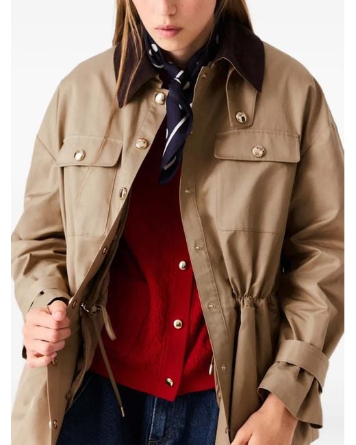 Maje Brown Coat With Removable Lining