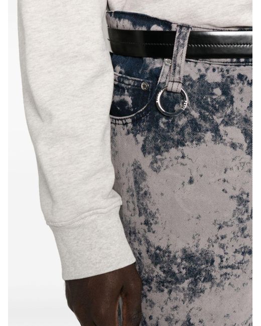 Etudes Studio Gray Midi-rise Wide-leg Jeans for men