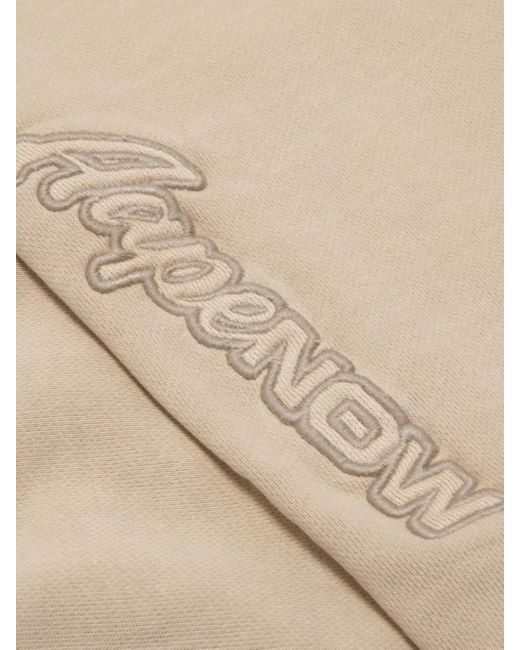 Aape By A Bathing Ape Natural Logo-Embroidered Cotton Shorts for men