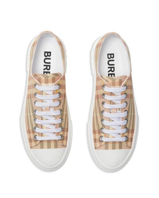 Burberry レディース ホワイト チェック スニーカー 【公式通販】