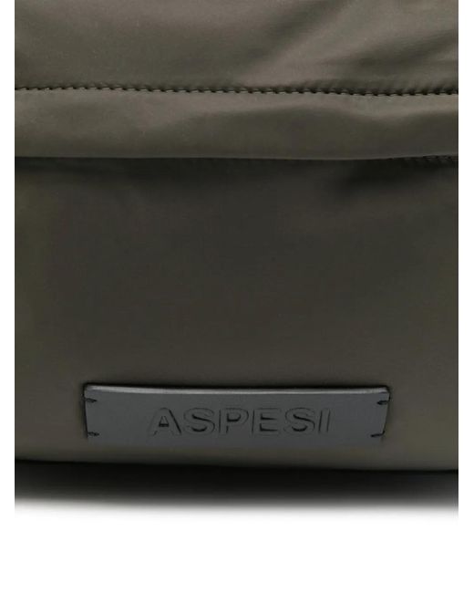 Aspesi Black Water-Repellent Backpack