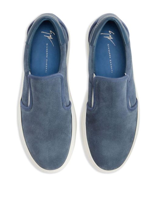 Giuseppe Zanotti Gz94 Slip-On-Sneakers aus Wildleder in Blue für Herren