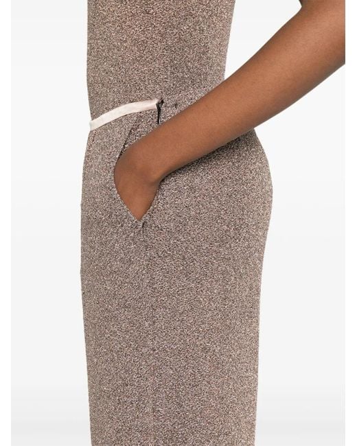 Forte_forte Gray Lurex Wide-leg Trousers