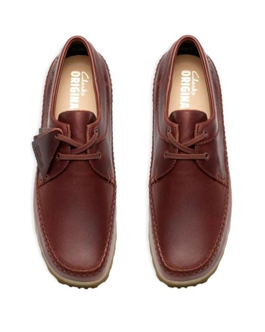 Clarks Brown Lace-Up Leather Derby for men
