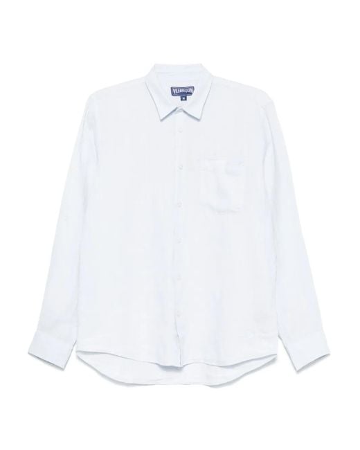Vilebrequin White Linen Shirt for men