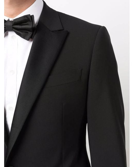 Emporio Armani Black Jacket And Trouser Suit for men