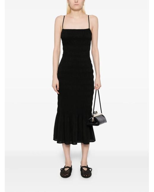 Reformation Black Seren Dress