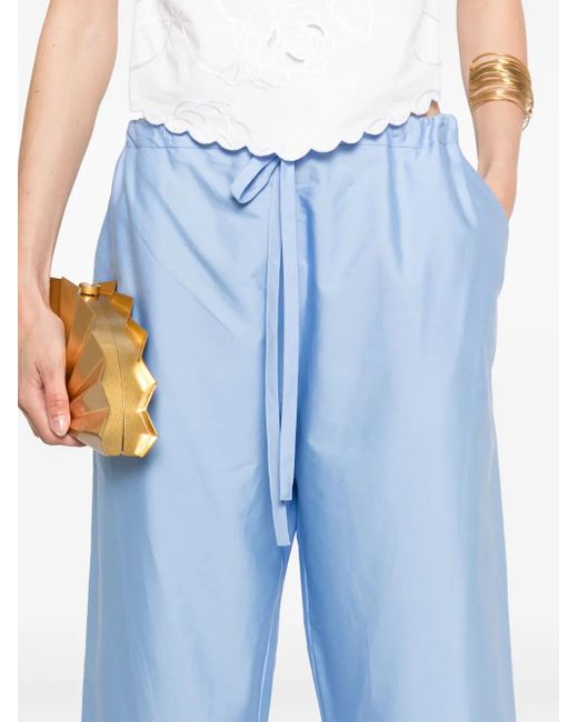 Pantaloni Con Ricamo di LaDoubleJ in Blue
