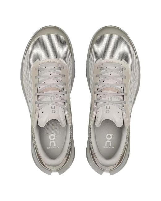 On Shoes White Cloudvista 3 Mesh Sneakers for men