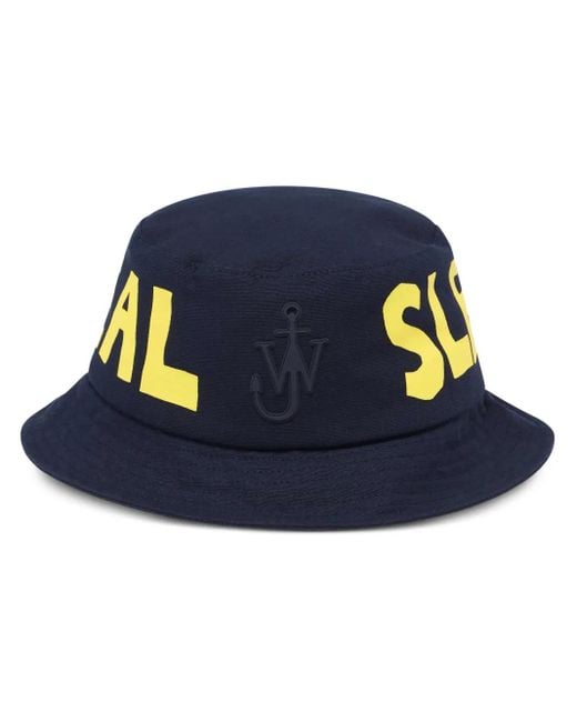 J.W. Anderson Blue Real Sleep Bucket Hat