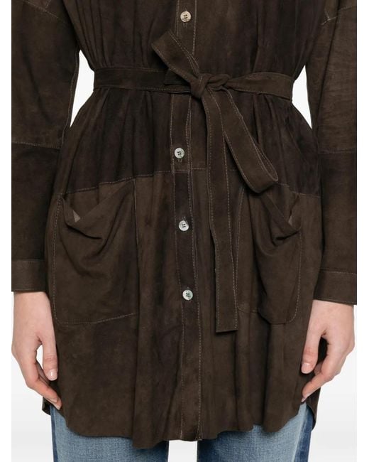 Giorgio Brato Black Patch-Pockets Long Shirt