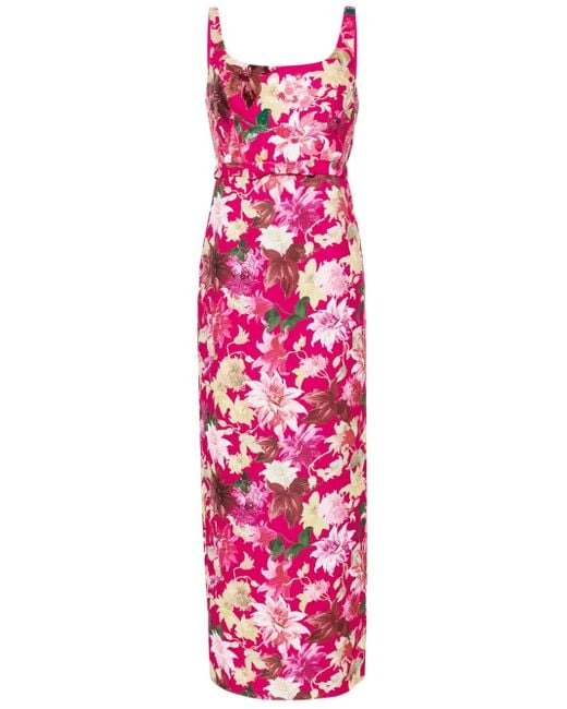 Vestido de fiesta Lana con estampado floral Sachin & Babi de color Pink