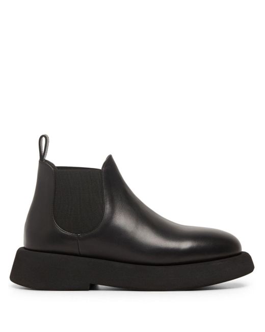 Marsèll Black Gommellone Leather Chelsea Boots for men