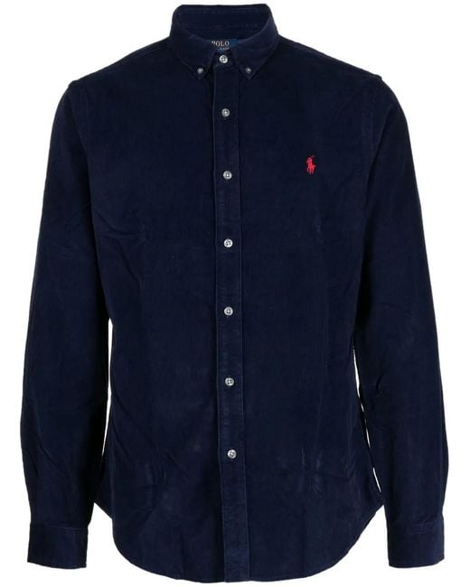 Polo Ralph Lauren Blue Logo Shirt for men