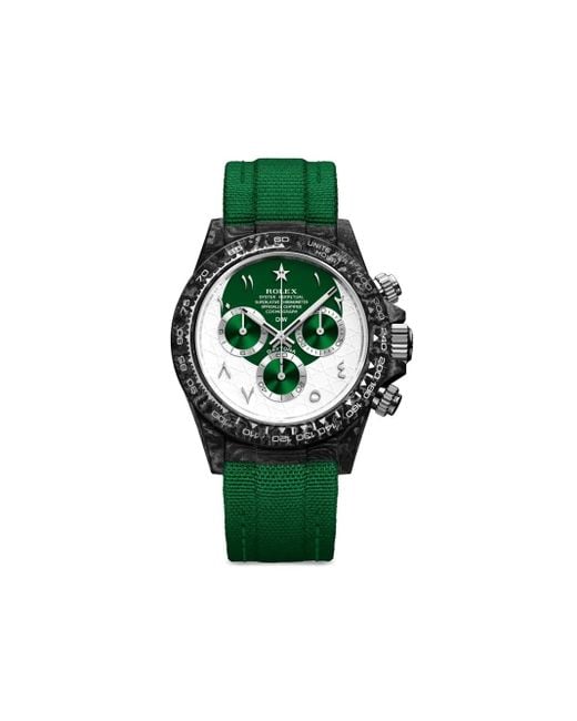 DiW (Designa Individual Watches) Green Montre Rolex Daytona Ramadan 40 Mm Customisée