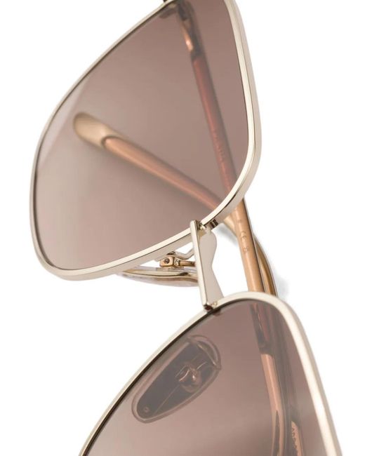 Prada Pink Square-Frame Sunglasses