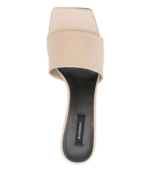 Sandali Tape Con Punta Quadrata di Givenchy in Natural