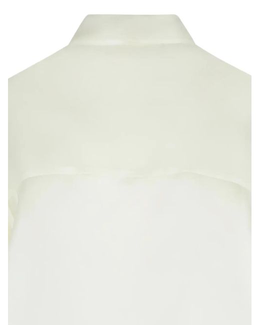 Khaite White Keefe Hemd mit spitzem Kragen