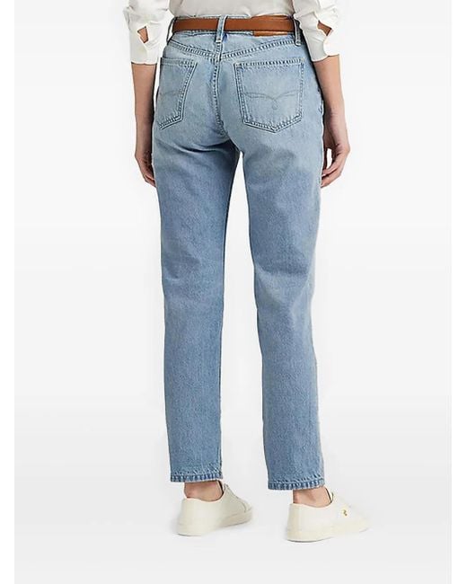Ralph Lauren Blue Logo-Patch Jeans