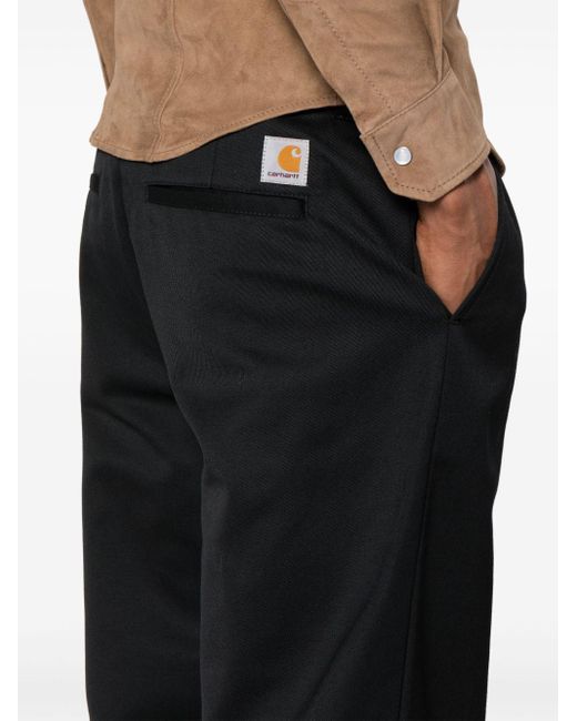 Carhartt Black Brooker Wide-leg Trousers for men