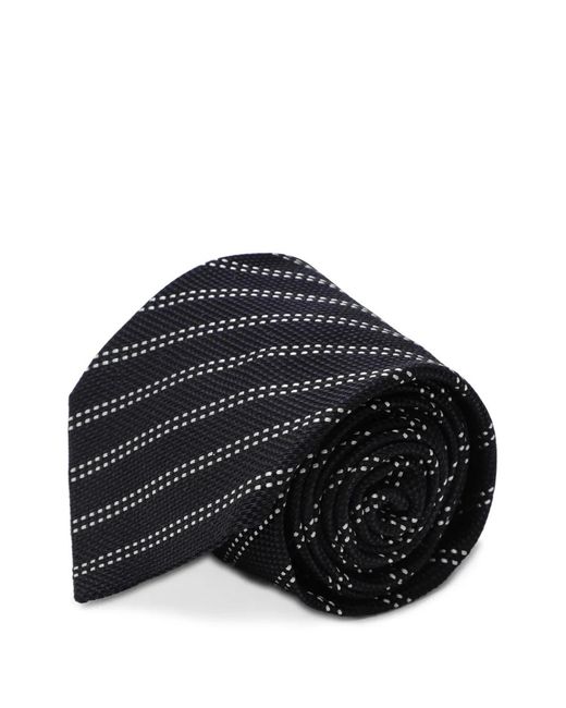 Destin Black Pinstriped Tie for men