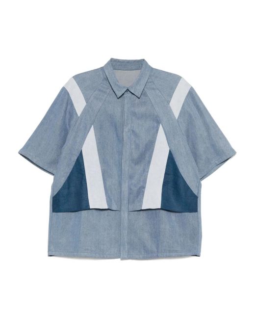 CROQUIS Blue Short-Sleeved Shirt for men