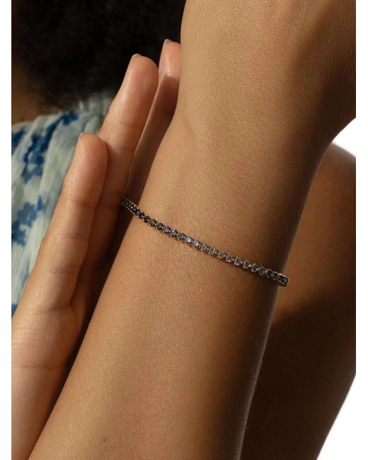 Lisa Nik White Bracelet Ombre En Or 18Ct Serti De Saphir