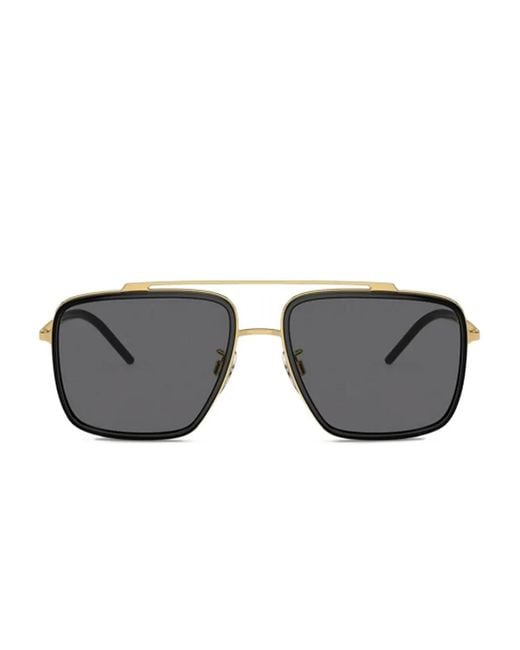 Dolce & Gabbana Gray Square-Frame Sunglasses for men