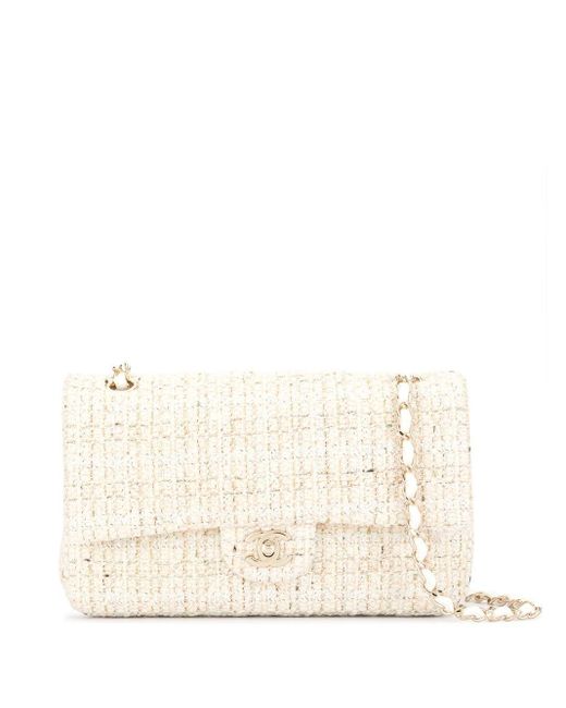 Chanel 19 Flap Bag Maxi Tweed Black / White