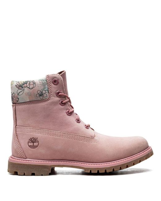 botas rosas timberland