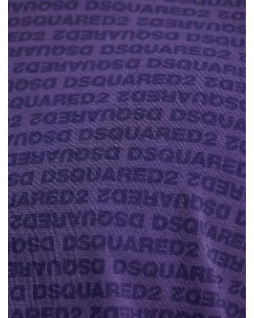 DSquared² Pyjama Mit Logo-Print in Purple für Herren