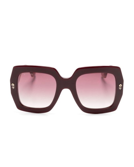 Etro Pink Mania Square-frame Sunglasses