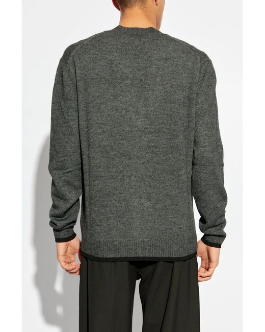 Versace Gray Milano Stamp Cardigan for men
