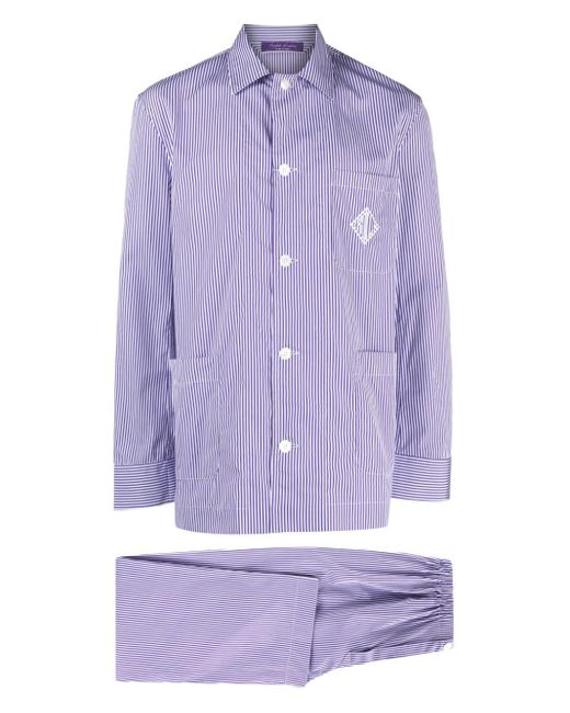 Ralph Lauren Purple Label Pyjama mit Logo-Stickerei in Purple für Herren