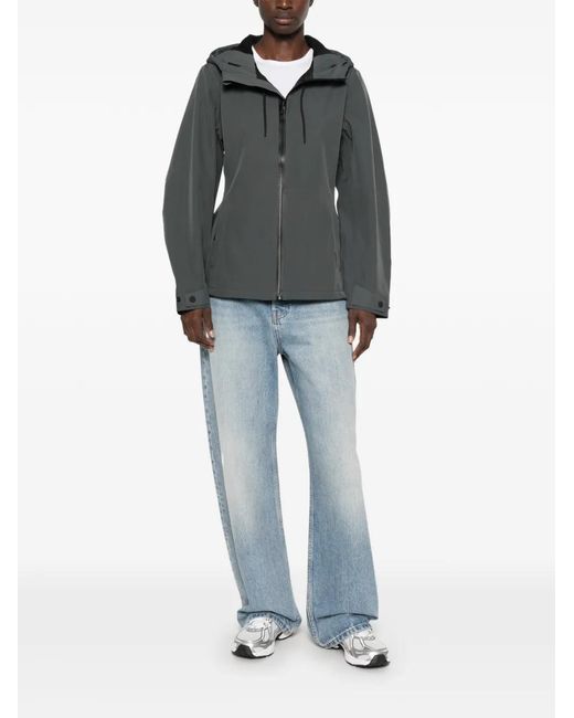 Rains Gray Suva Softshell Hooded Jacket