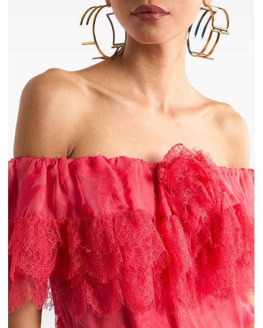 Etro Red Long Dress