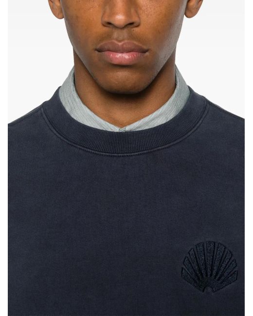 New Amsterdam Blue Cotton Sweatshirt for men