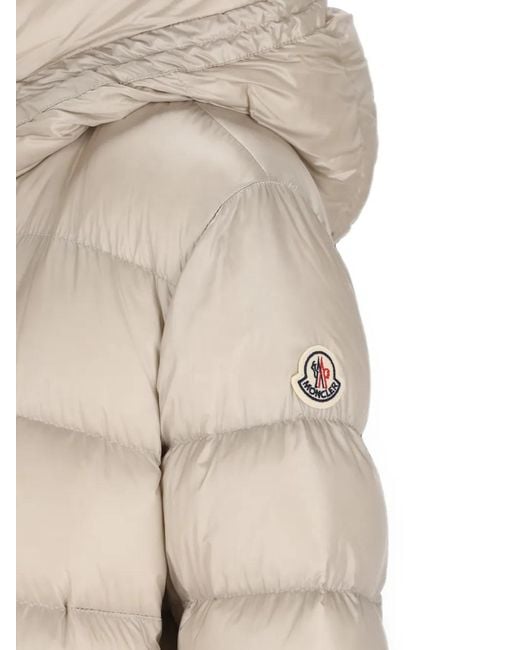 Moncler Natural Suyenne Hooded Down Coat
