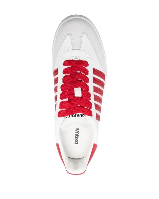 DSquared² White Boxer Low-Top Sneakers for men